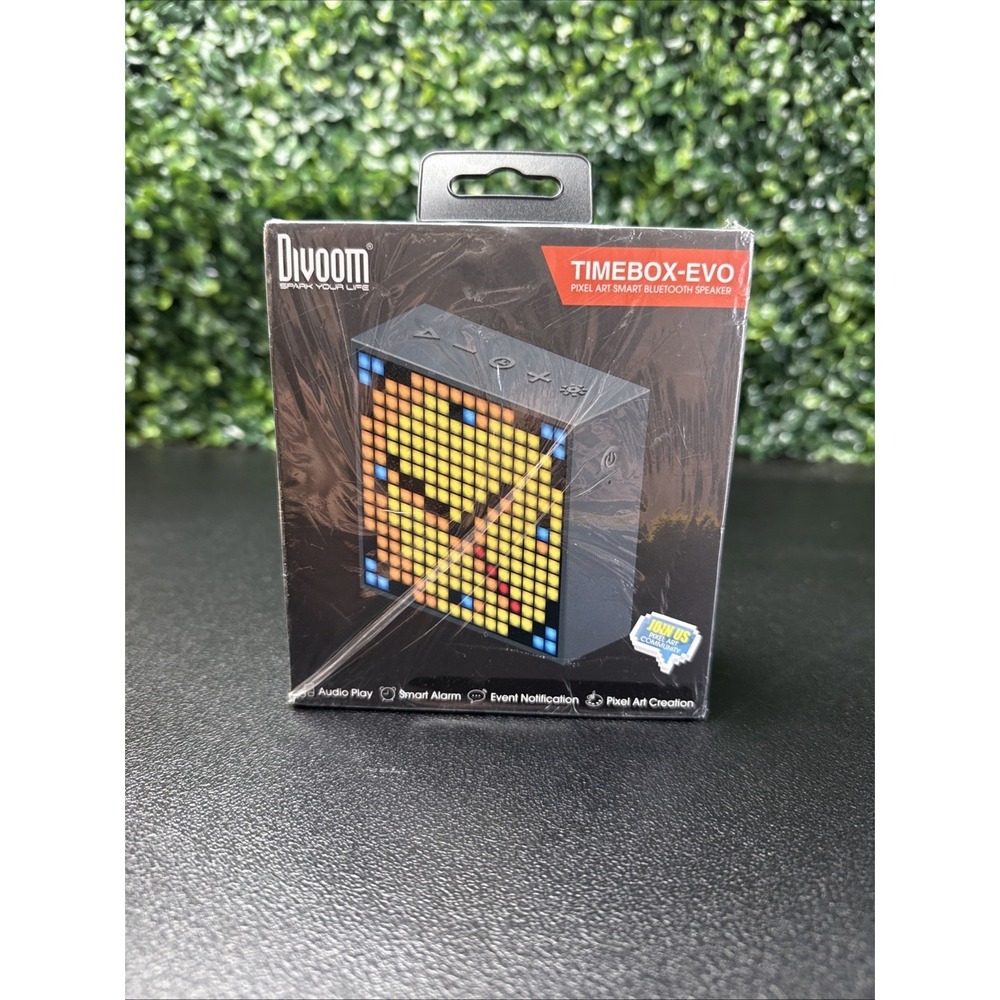 Divoom TimeBox Evo Pixel Art Smart Bluetooth Speaker New in sealed box